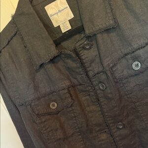 Tommy Bahama Black Button-Down Shirt